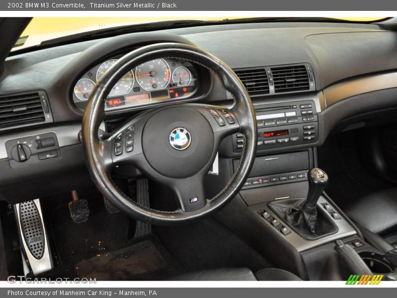 Titanium Silver Metallic / Black 2002 BMW M3 Convertible