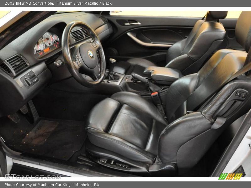 Titanium Silver Metallic / Black 2002 BMW M3 Convertible