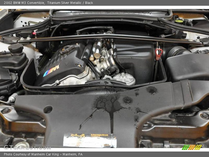Titanium Silver Metallic / Black 2002 BMW M3 Convertible