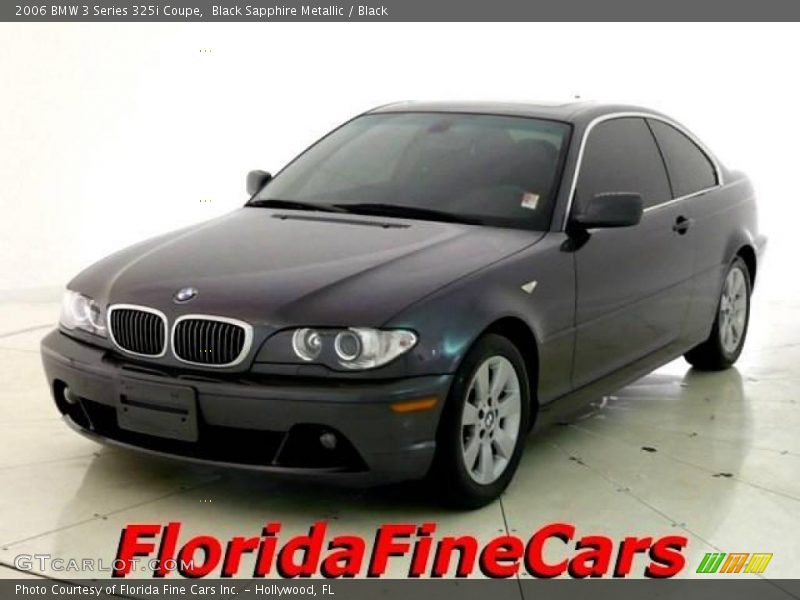 Black Sapphire Metallic / Black 2006 BMW 3 Series 325i Coupe