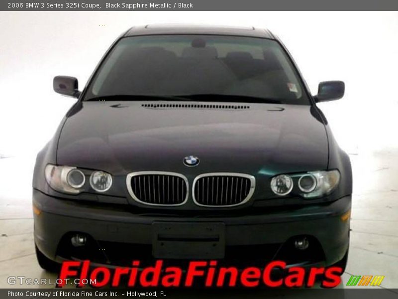 Black Sapphire Metallic / Black 2006 BMW 3 Series 325i Coupe