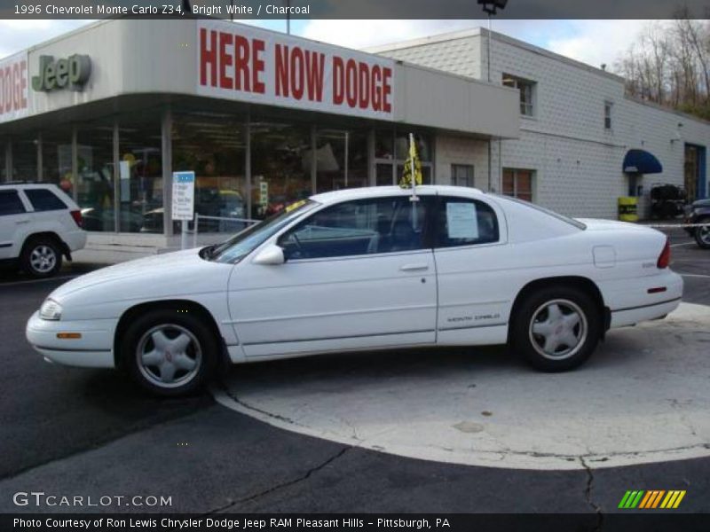 Bright White / Charcoal 1996 Chevrolet Monte Carlo Z34