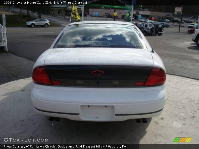 Bright White / Charcoal 1996 Chevrolet Monte Carlo Z34