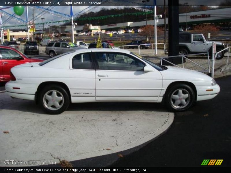 Bright White / Charcoal 1996 Chevrolet Monte Carlo Z34