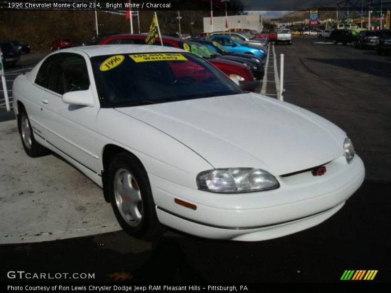 Bright White / Charcoal 1996 Chevrolet Monte Carlo Z34