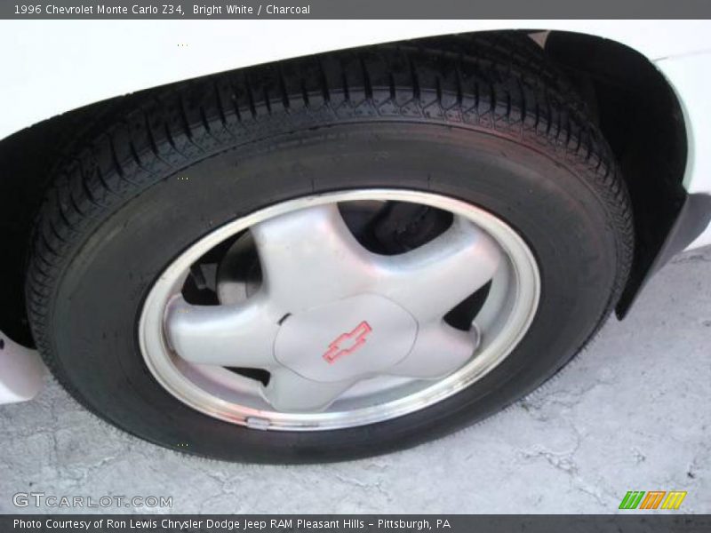 Bright White / Charcoal 1996 Chevrolet Monte Carlo Z34