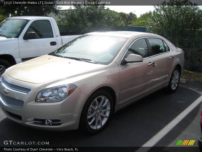 Gold Mist Metallic / Cocoa/Cashmere 2010 Chevrolet Malibu LTZ Sedan