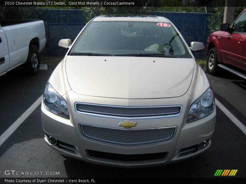 Gold Mist Metallic / Cocoa/Cashmere 2010 Chevrolet Malibu LTZ Sedan