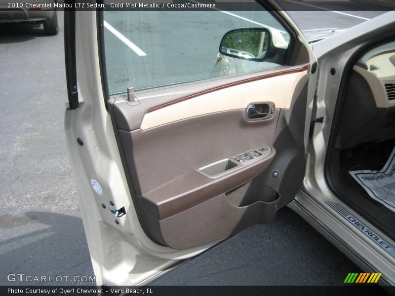 Gold Mist Metallic / Cocoa/Cashmere 2010 Chevrolet Malibu LTZ Sedan