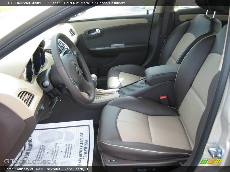 Gold Mist Metallic / Cocoa/Cashmere 2010 Chevrolet Malibu LTZ Sedan