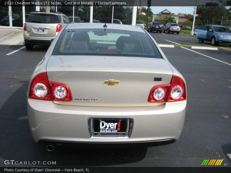 Gold Mist Metallic / Cocoa/Cashmere 2010 Chevrolet Malibu LTZ Sedan