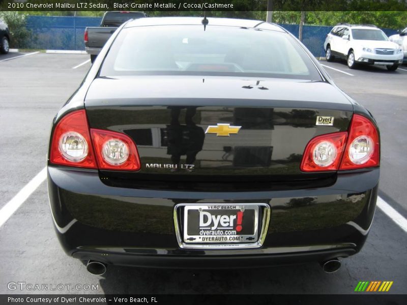 Black Granite Metallic / Cocoa/Cashmere 2010 Chevrolet Malibu LTZ Sedan