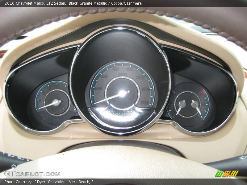 Black Granite Metallic / Cocoa/Cashmere 2010 Chevrolet Malibu LTZ Sedan