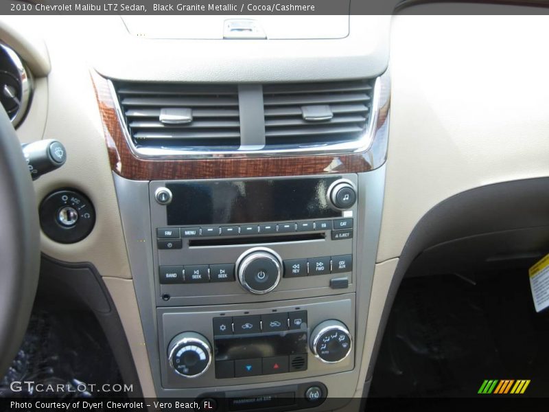 Black Granite Metallic / Cocoa/Cashmere 2010 Chevrolet Malibu LTZ Sedan