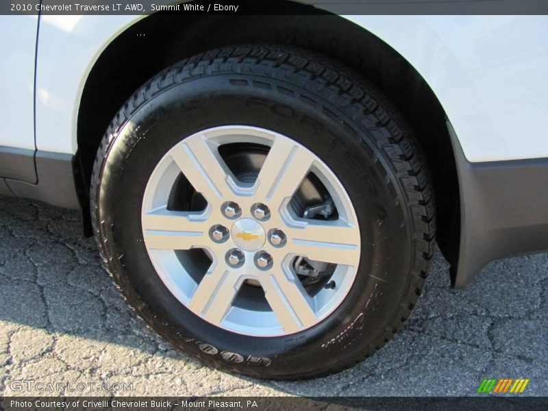 Summit White / Ebony 2010 Chevrolet Traverse LT AWD