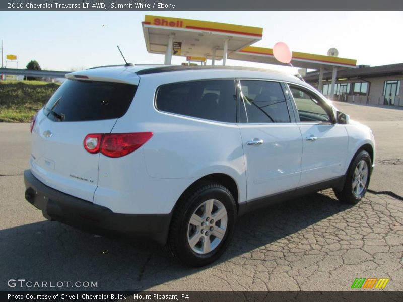 Summit White / Ebony 2010 Chevrolet Traverse LT AWD