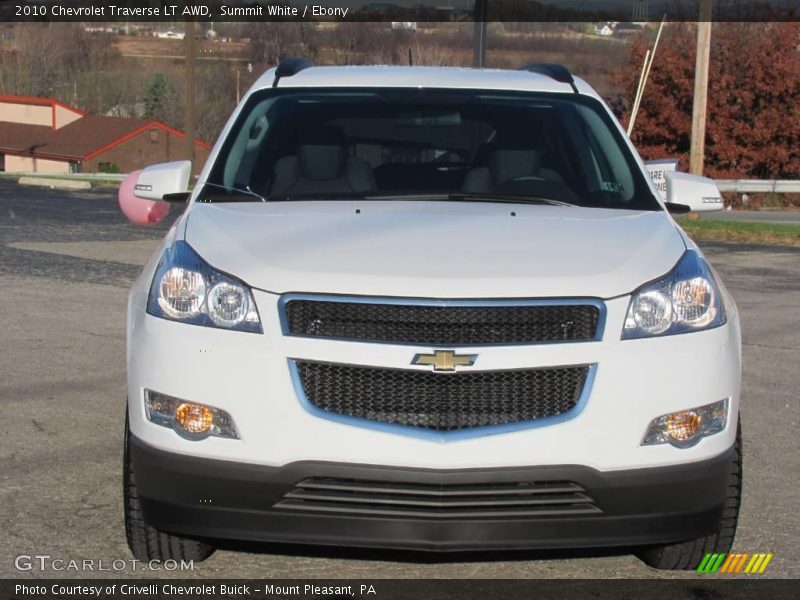 Summit White / Ebony 2010 Chevrolet Traverse LT AWD