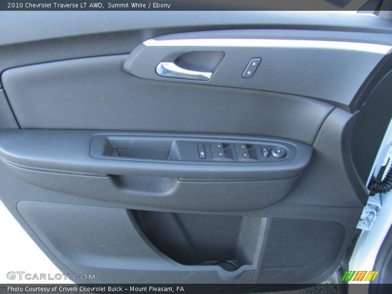 Summit White / Ebony 2010 Chevrolet Traverse LT AWD
