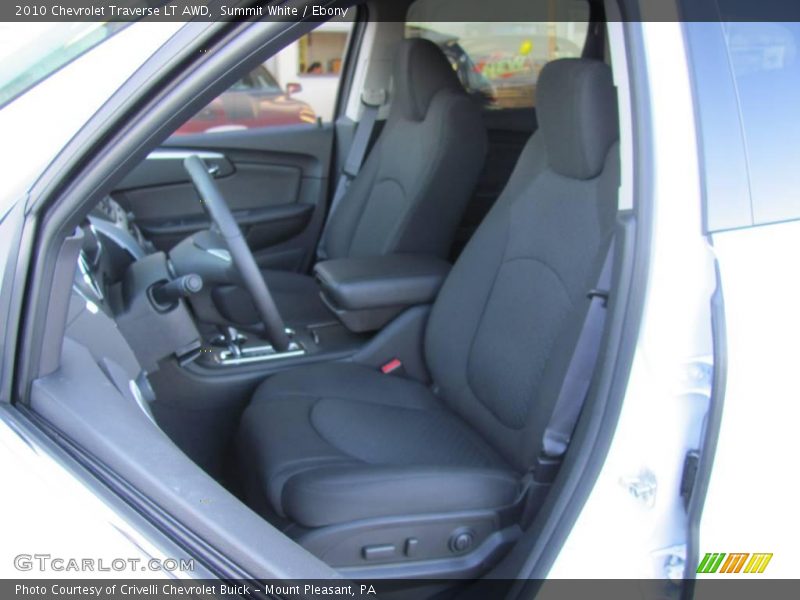 Summit White / Ebony 2010 Chevrolet Traverse LT AWD