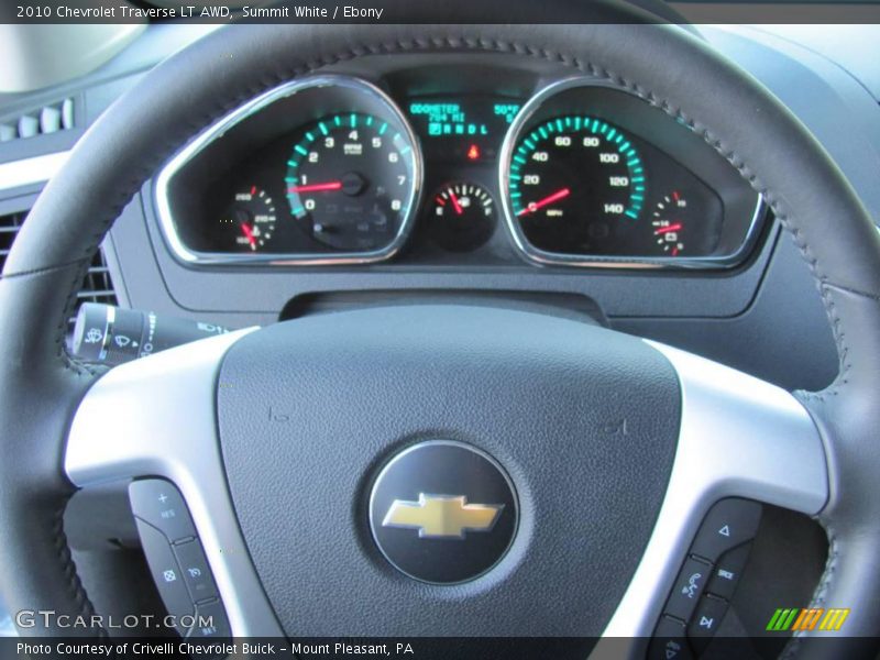 Summit White / Ebony 2010 Chevrolet Traverse LT AWD