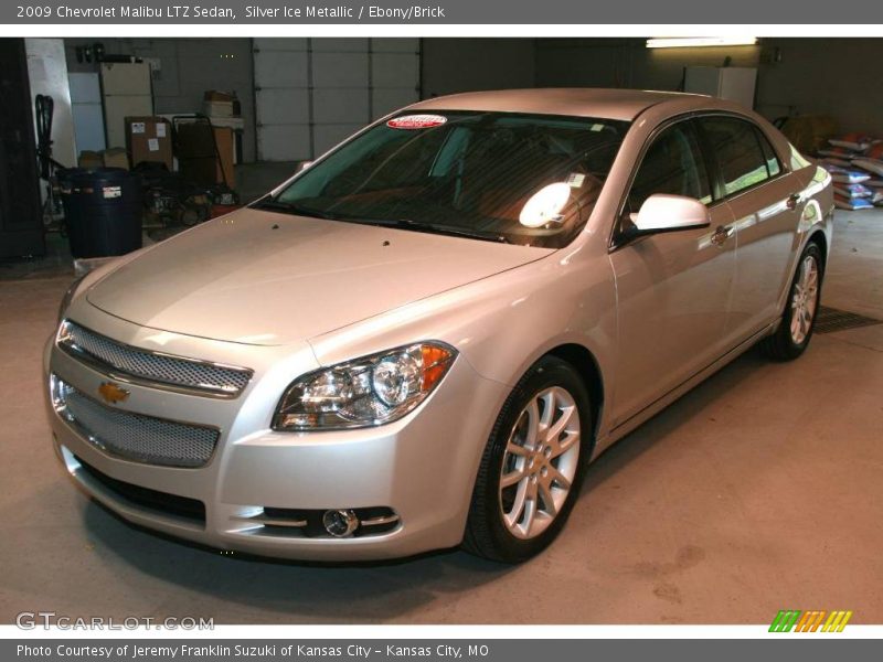 Silver Ice Metallic / Ebony/Brick 2009 Chevrolet Malibu LTZ Sedan