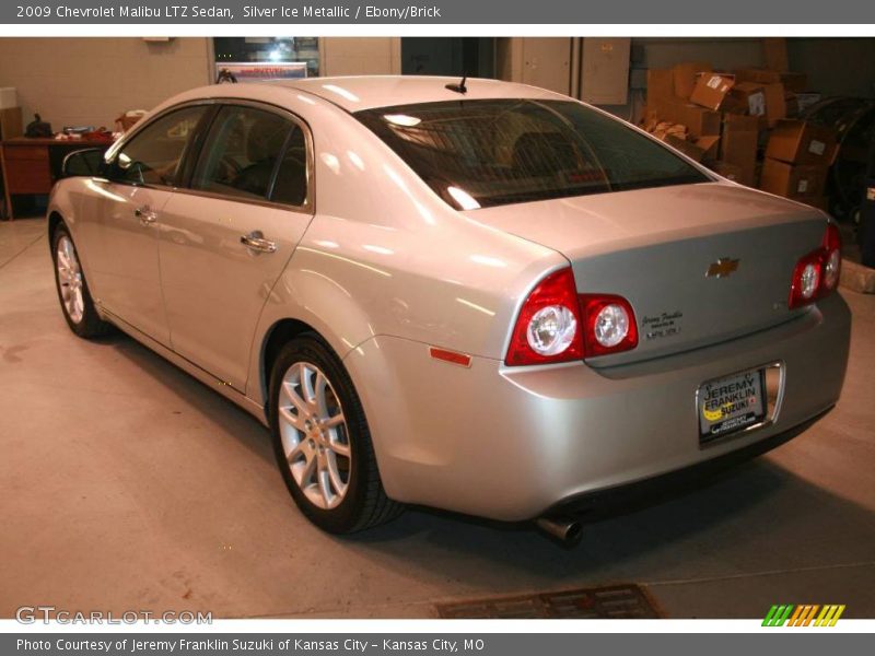 Silver Ice Metallic / Ebony/Brick 2009 Chevrolet Malibu LTZ Sedan