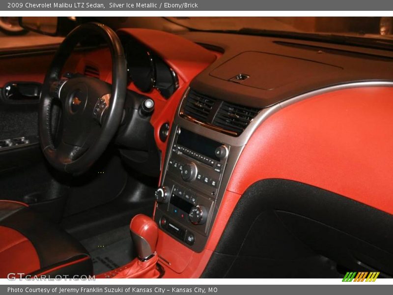 Silver Ice Metallic / Ebony/Brick 2009 Chevrolet Malibu LTZ Sedan