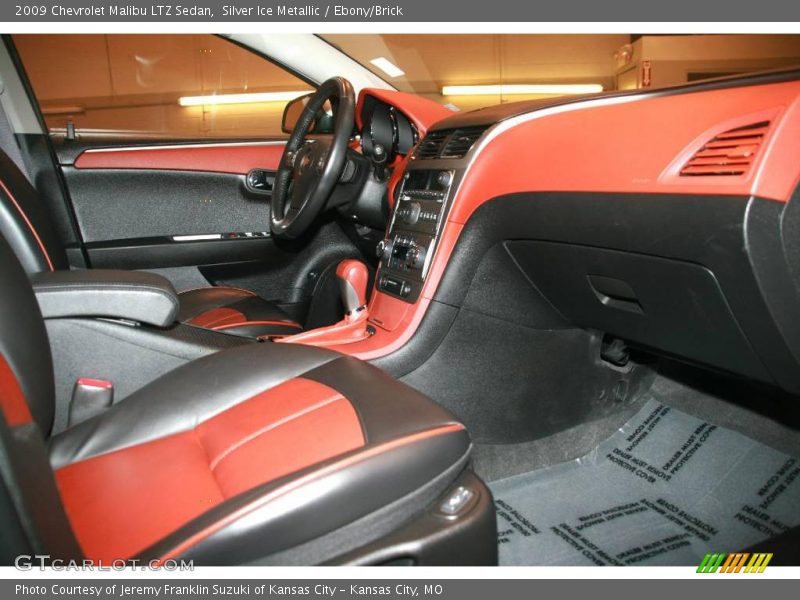 Silver Ice Metallic / Ebony/Brick 2009 Chevrolet Malibu LTZ Sedan