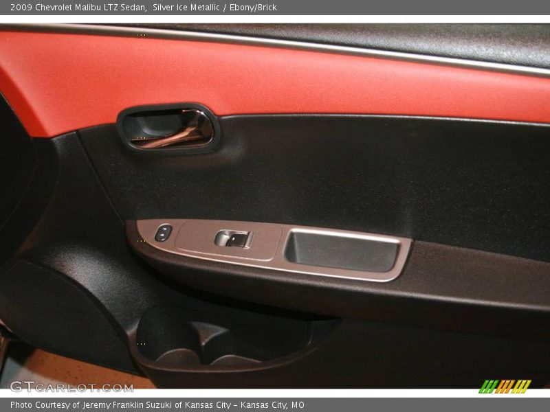Silver Ice Metallic / Ebony/Brick 2009 Chevrolet Malibu LTZ Sedan