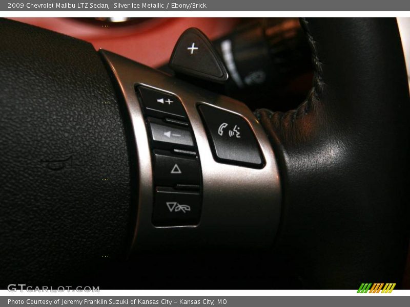 Silver Ice Metallic / Ebony/Brick 2009 Chevrolet Malibu LTZ Sedan