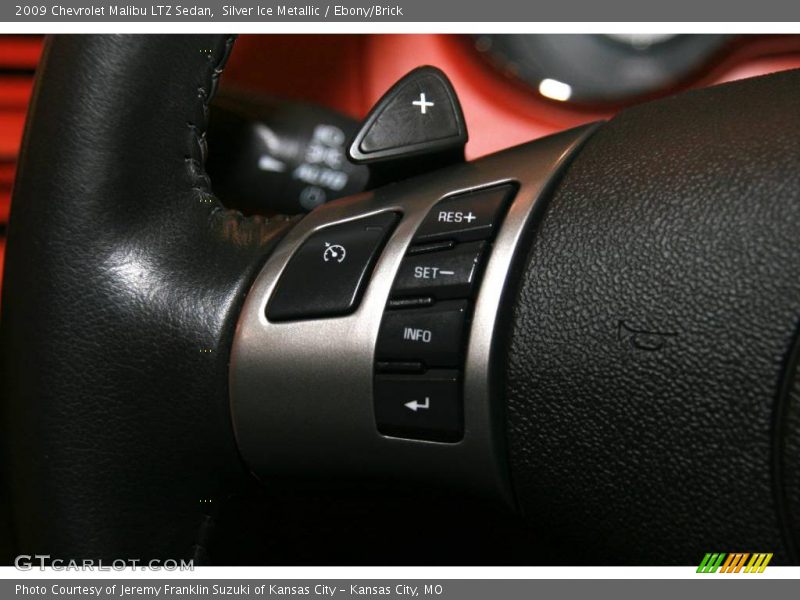 Silver Ice Metallic / Ebony/Brick 2009 Chevrolet Malibu LTZ Sedan