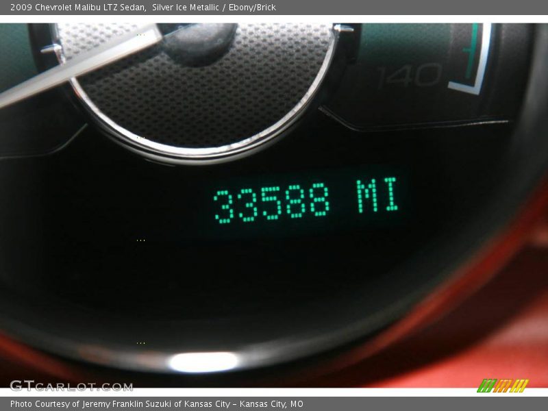 Silver Ice Metallic / Ebony/Brick 2009 Chevrolet Malibu LTZ Sedan