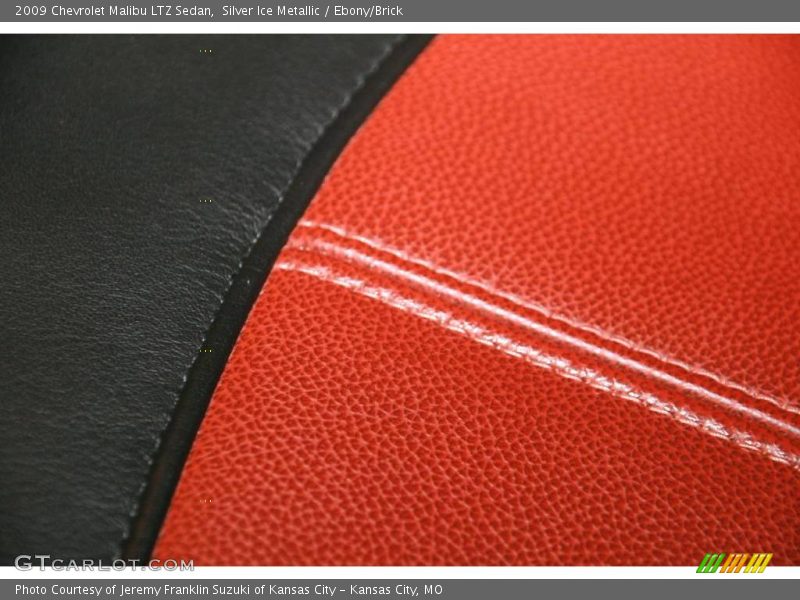 Silver Ice Metallic / Ebony/Brick 2009 Chevrolet Malibu LTZ Sedan