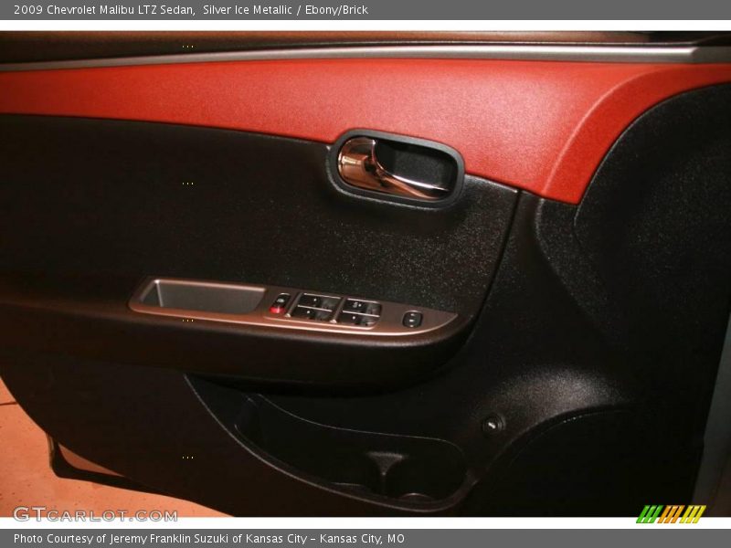 Silver Ice Metallic / Ebony/Brick 2009 Chevrolet Malibu LTZ Sedan