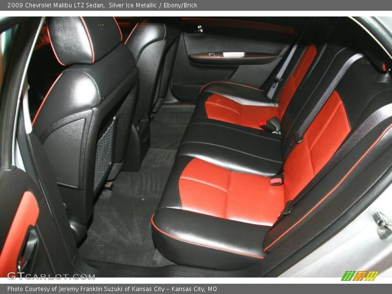 Silver Ice Metallic / Ebony/Brick 2009 Chevrolet Malibu LTZ Sedan