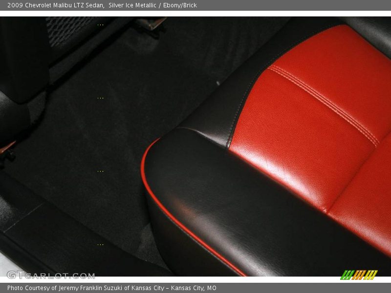Silver Ice Metallic / Ebony/Brick 2009 Chevrolet Malibu LTZ Sedan