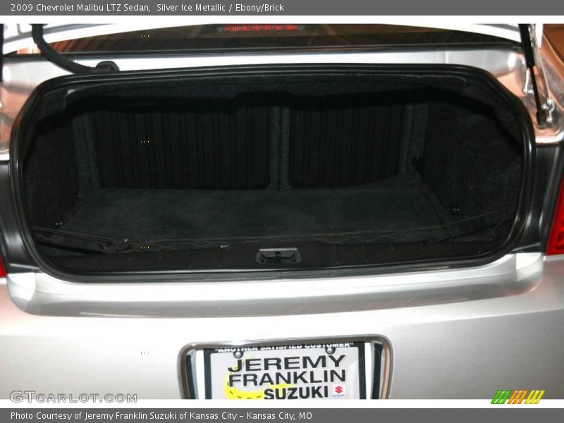 Silver Ice Metallic / Ebony/Brick 2009 Chevrolet Malibu LTZ Sedan