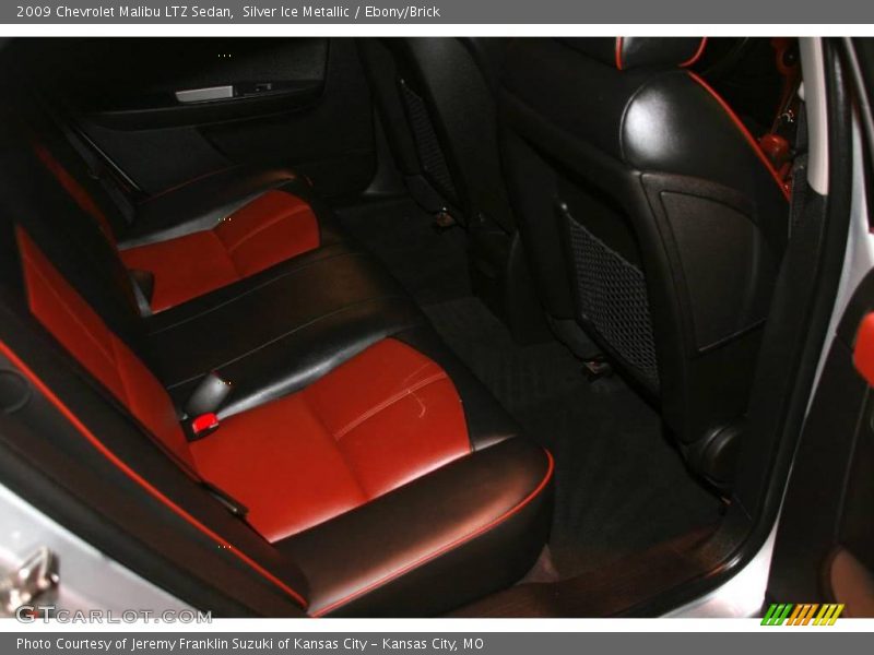 Silver Ice Metallic / Ebony/Brick 2009 Chevrolet Malibu LTZ Sedan