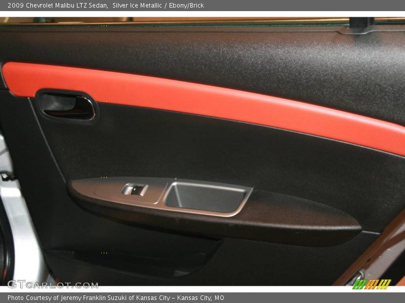 Silver Ice Metallic / Ebony/Brick 2009 Chevrolet Malibu LTZ Sedan