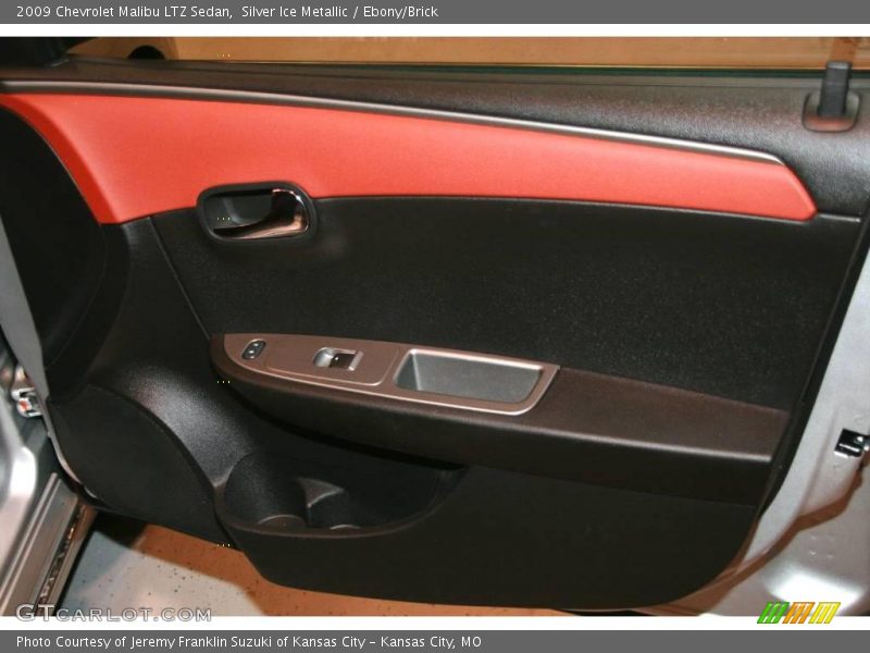 Silver Ice Metallic / Ebony/Brick 2009 Chevrolet Malibu LTZ Sedan