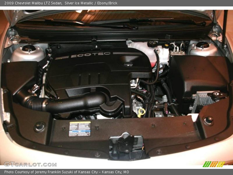 Silver Ice Metallic / Ebony/Brick 2009 Chevrolet Malibu LTZ Sedan