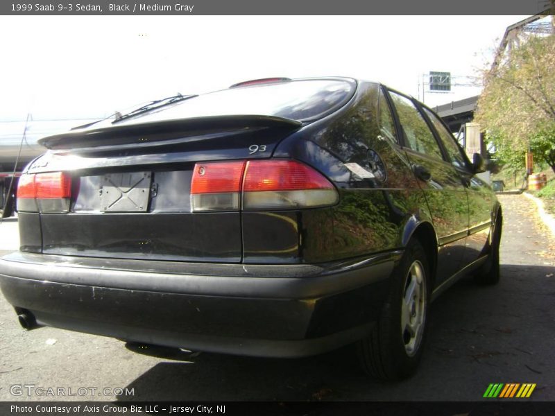 Black / Medium Gray 1999 Saab 9-3 Sedan