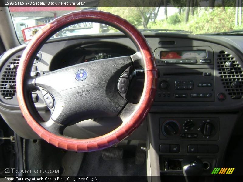 Black / Medium Gray 1999 Saab 9-3 Sedan