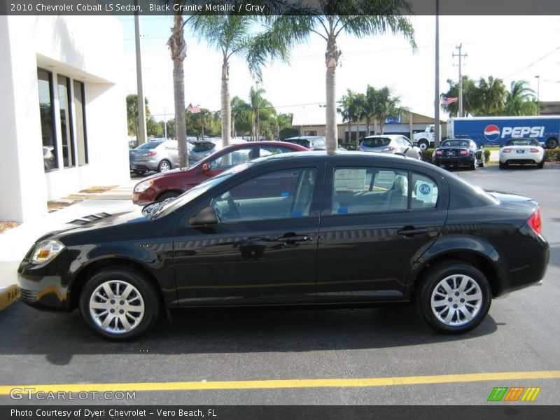 Black Granite Metallic / Gray 2010 Chevrolet Cobalt LS Sedan
