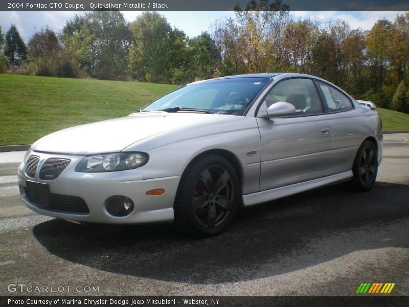 Quicksilver Metallic / Black 2004 Pontiac GTO Coupe