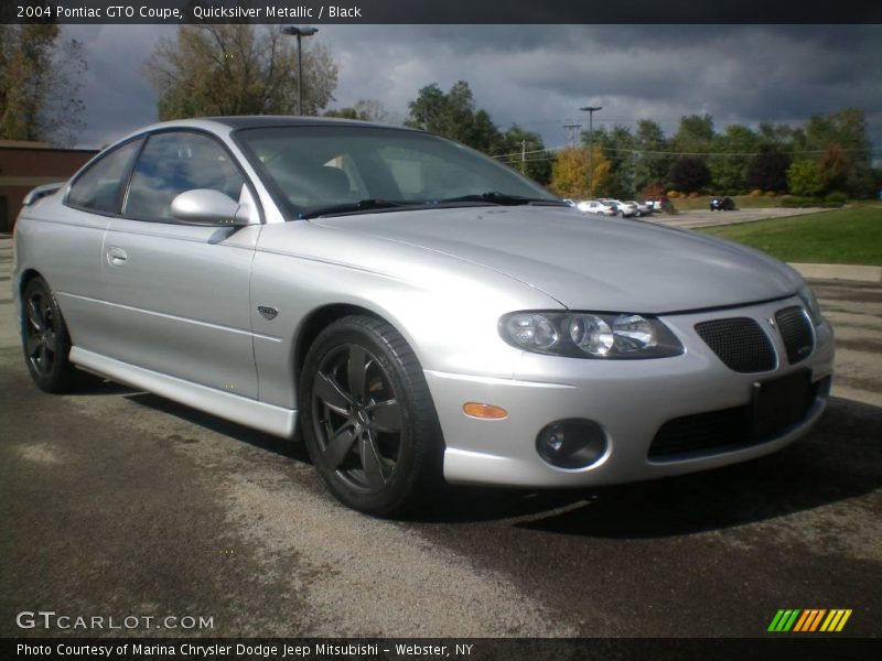 Quicksilver Metallic / Black 2004 Pontiac GTO Coupe