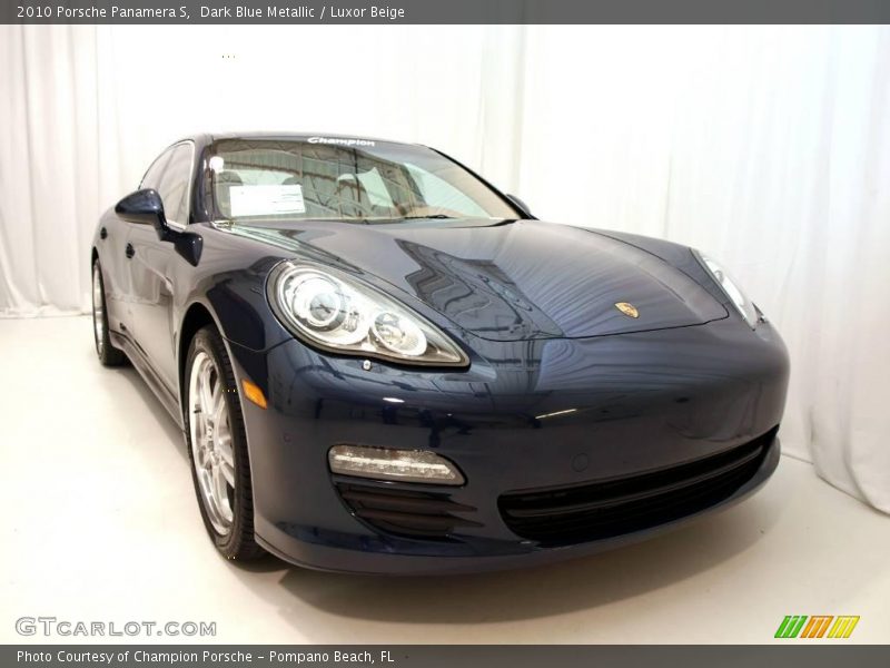 Dark Blue Metallic / Luxor Beige 2010 Porsche Panamera S