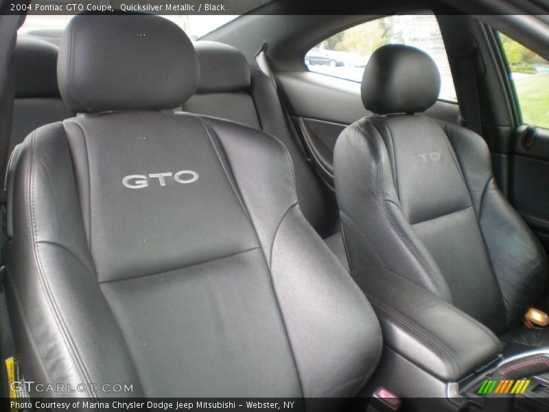 Quicksilver Metallic / Black 2004 Pontiac GTO Coupe