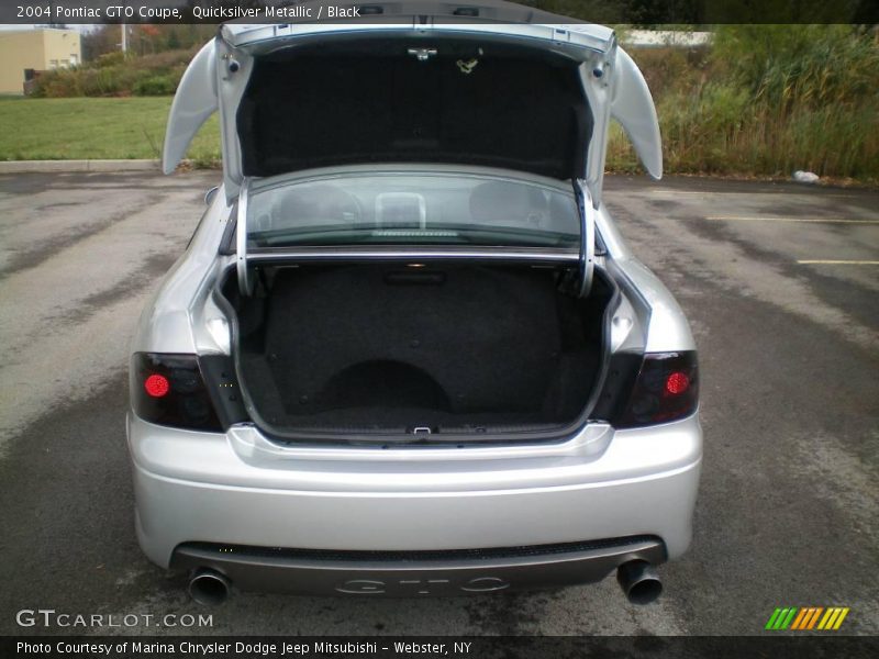 Quicksilver Metallic / Black 2004 Pontiac GTO Coupe