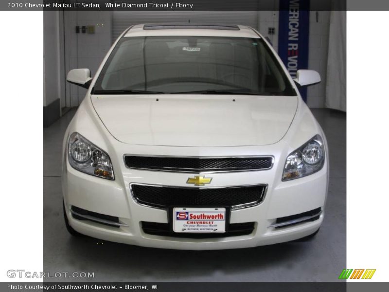 White Diamond Tricoat / Ebony 2010 Chevrolet Malibu LT Sedan